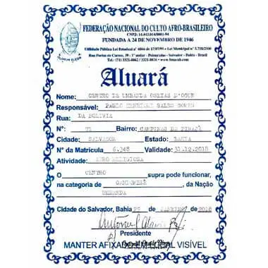Alvará de funcionamento